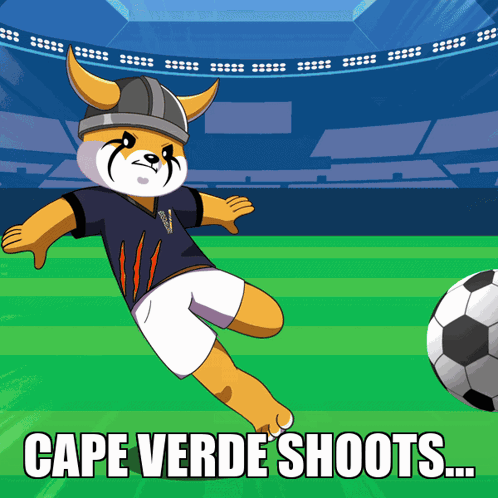 Dog Kicking Soccer Ball Cape Verde Shoots