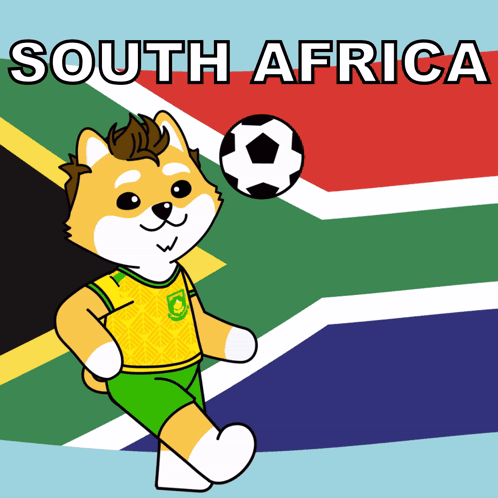 Dog Kicking Soccer Ball South Africa GIF