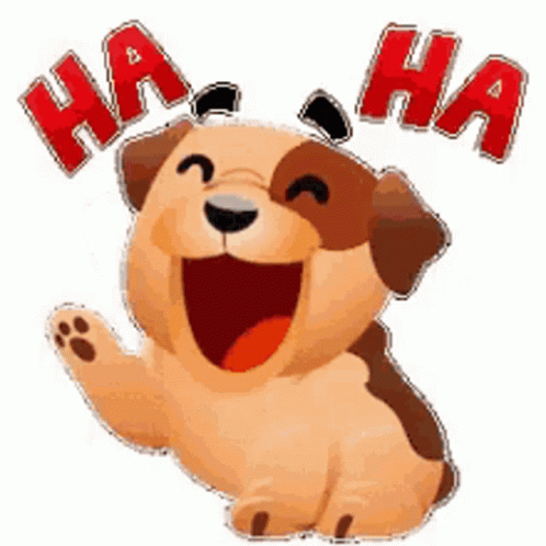 Dog Laughing Stamping Foot GIF