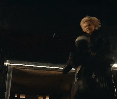 Dog Laying In Dark Room With A.M. Sign GIF