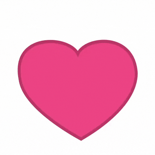 Dog Leaping Inside Big Heart Love GIF