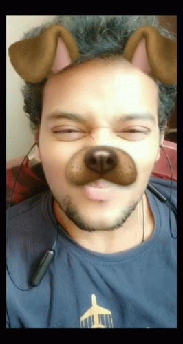 Dog Man Camera Filter GIF