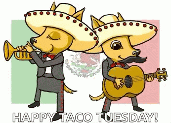 Dog Playing Trumpet and Guitar