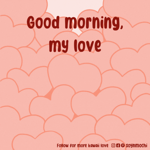 Dog Poster Saying Good Morning My Love