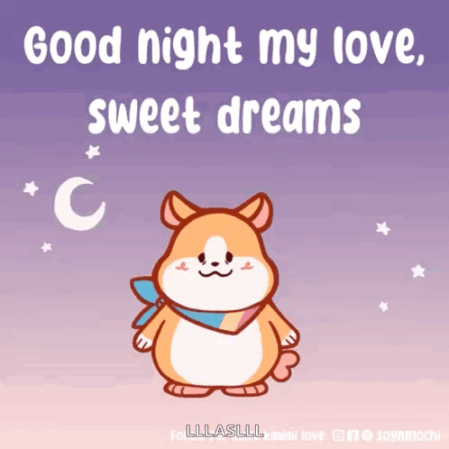 Dog Saying Good Night My Love GIF