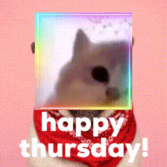 Dog Saying Happy Thursday