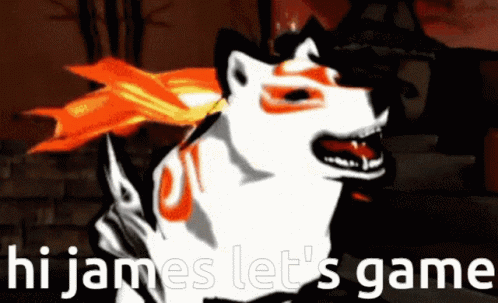 Dog Saying Hi James Let's Game