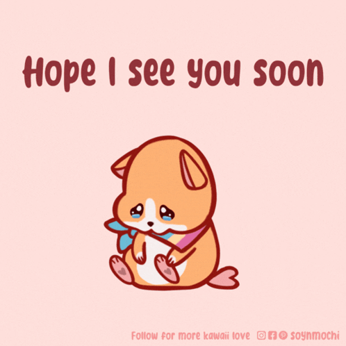 Dog Saying Hope I See You Soon GIF