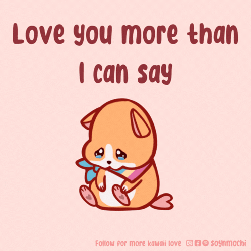 Dog Saying Love You More Than I Can Say GIF