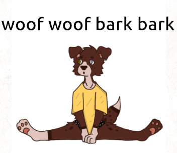 Dog Saying Woof Woof Bark Bark