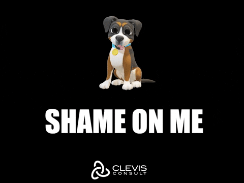 Dog Shame On Me GIF