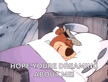 Dog Sleeping in Bed Hope You're Dreaming About Me