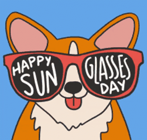 Dog Sunglasses Happy Sun Glasses Day GIF
