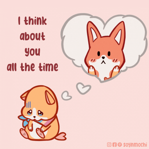 Dog Thinking About Another Dog
