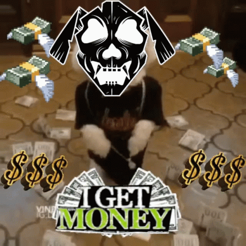 Dog Walking Over Funny Money GIF
