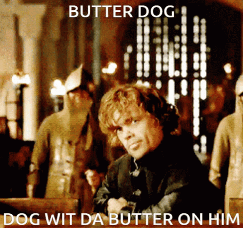 Dog Wit Da Butter On Him GIF