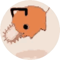 Dog With Chainsaw Head Pixel Art
