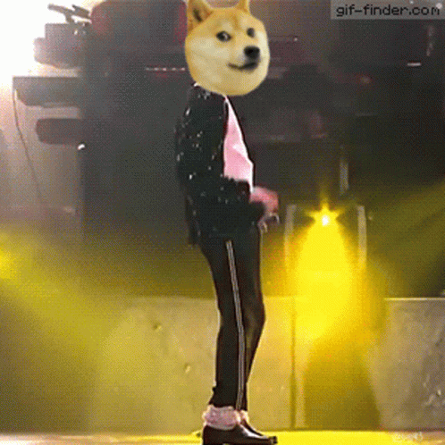 Dog With Michael Jackson Head GIF