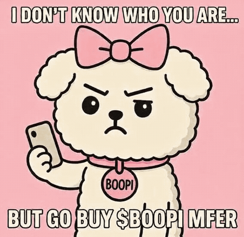 Dog with Pink Bow Holding Cell Phone