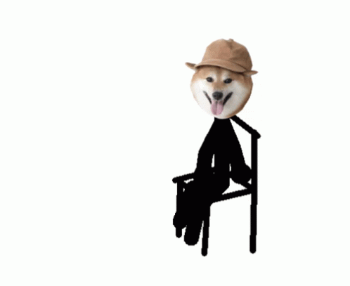Doge And Thanos Chair Stick Figure GIF