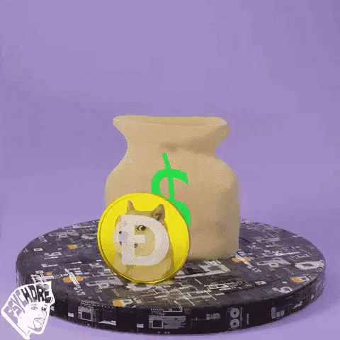 Doge Coin Burst GIF