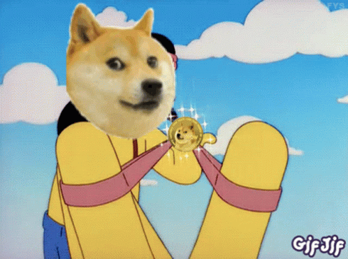 Doge Coin Saying Wow GIF