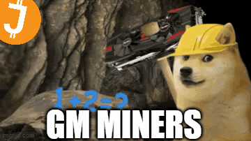 Doge Wearing Hard Hat Holding Gm Miners Device