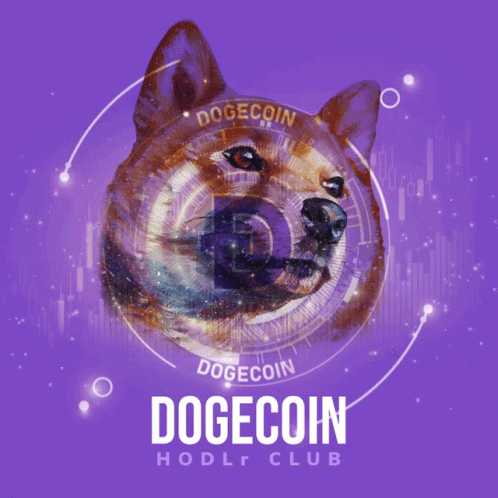 Dogecoin HODL Club Poster GIF