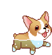 Doggo Swimming Sticker GIF