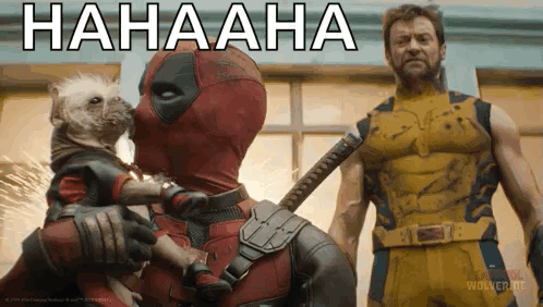 Dogpool Deadpool Laughing GIF