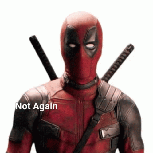 Dogpool Spiderman Not Again GIF