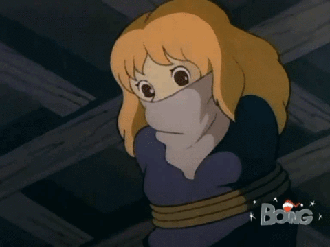 Dogtanian Juliette Bound And Gagged GIF