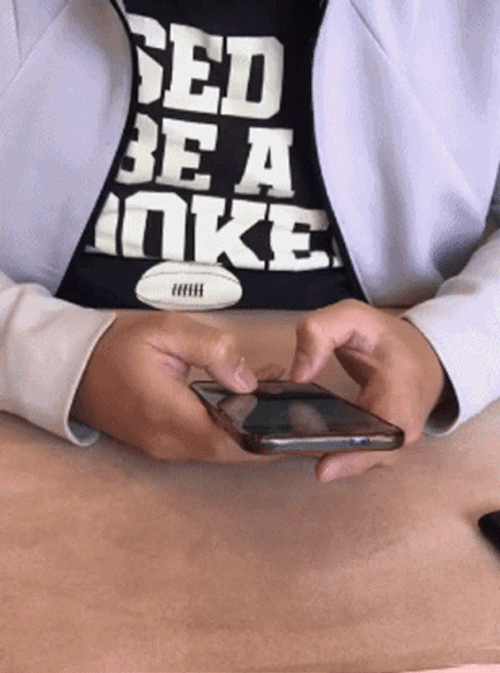 Doing Fast Typing Using Phone GIF