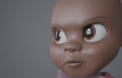 Doll Calculating Moving Its Eyes GIF