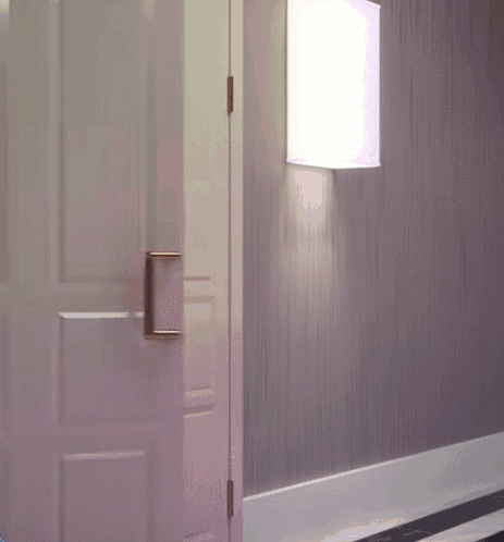 Doll Peeking Out Door Hey What Are You Up To GIF