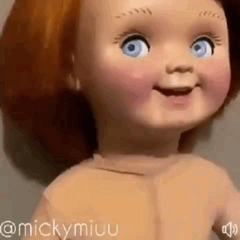 Doll with Blue Eyes and Red Hair