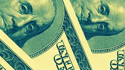 Dollar Bill With Man's Face GIF