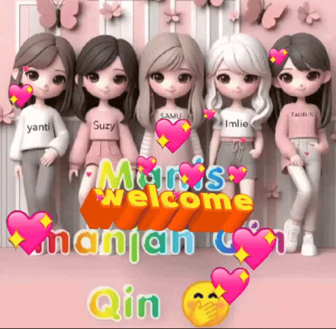 Dolls With Mari's Welcome Nanjan Qin Sign