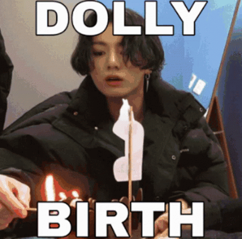 Dolly Birth Meme Girl Lighting Candles GIF