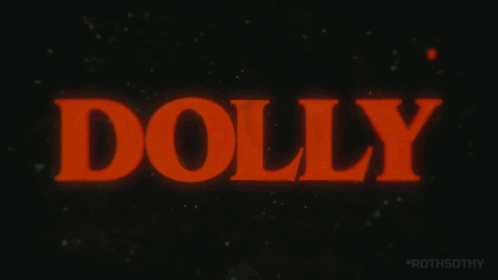 Dolly Glowing Red on Dark Background