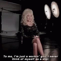 Dolly Parton I'm Just A Workin' Girl GIF