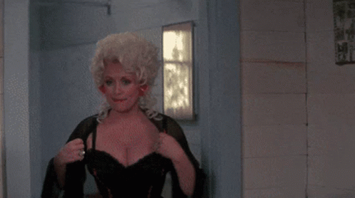 Dolly Parton In Black Hands Up GIF