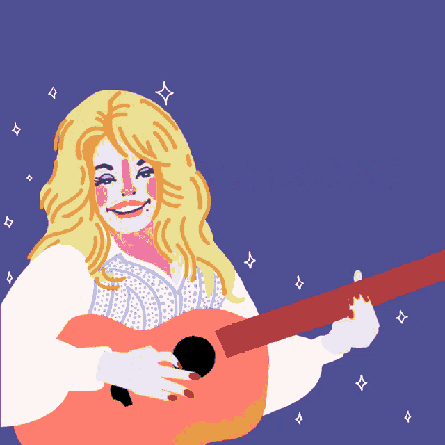 Dolly Parton Animated Vaccine GIF