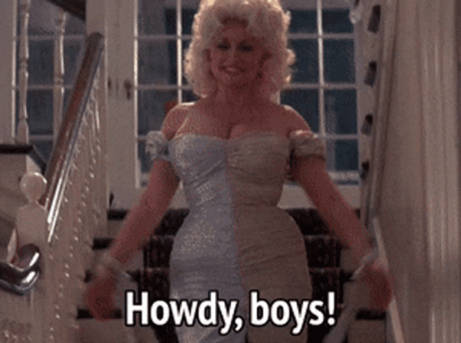 Dolly Parton Howdy Boys GIF