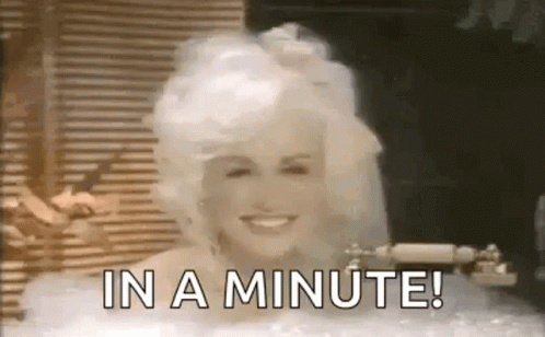 Dolly Parton Smiling in Bathtub In a Minute