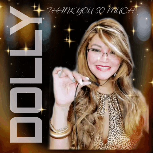 Dolly Thank You Much Woman in Leopard Print Dress