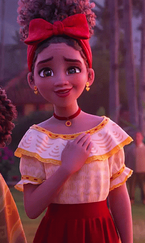 Dolores Encanto Relieved Facial Expression GIF