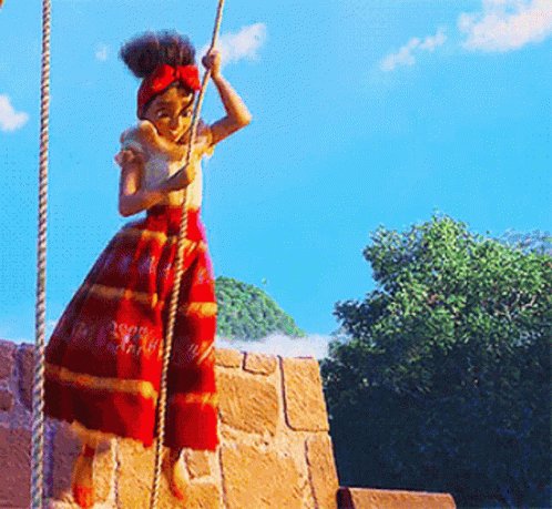 Dolores Swing On Rope GIF