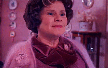 Dolores Umbridge Deep Sigh GIF