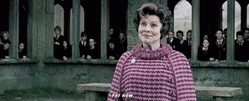 Dolores Umbridge For Now GIF